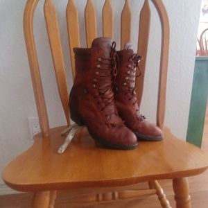 Double H western lace up ropers
